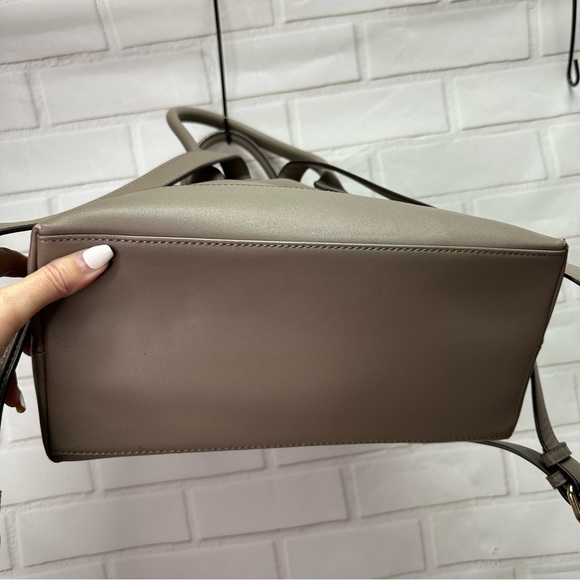 Anne Klein Backpack Purse Taupe Gray - Picture 10 of 16